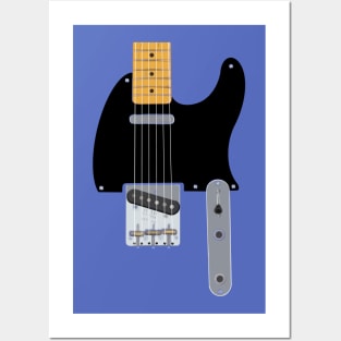 American Vintage Electric Guitar - rockstar swag Posters and Art